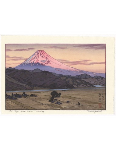 Estampe Japonaise de Yoshida Toshi | le Mont Fuji vu de Ohito, le matin 50% de réduction en Octobre 2024