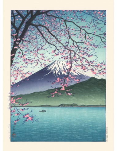 Mont Fuji au Printemps de Hasui Kawase | Reproduction Fine Art À commander