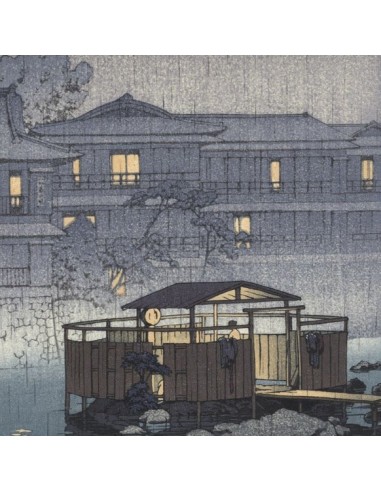 Onsen à Shuzenji de Hasui Kawase | Reproduction Fine Art paiement sécurisé