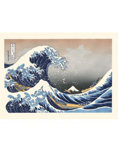 Sous la vague, au large de Kanagawa de Hokusai | Reproduction Fine Art à prix réduit toute l'année