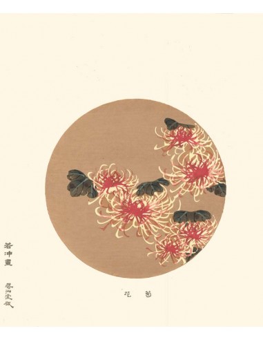 Chrysanthèmes Rouge et Blanc de Jakuchu Ito | Reproduction Fine Art votre restaurant rapide dans 