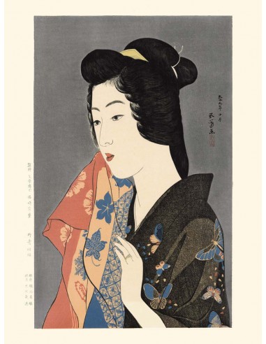 Femme avec une serviette de Goyo Hashiguchi | Reproduction Fine Art - 50% de réduction en Octobre 2024