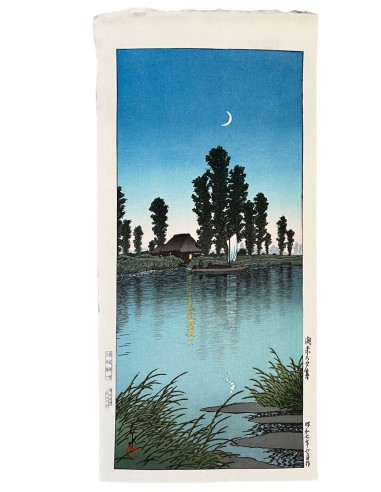 Estampe Japonaise de Hasui Kawase | Soir à Itako - Misurigi commande en ligne