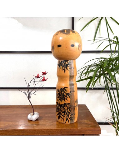 Kokeshi Créative Vintage de Aida Seiho   l  décor bambou destockage