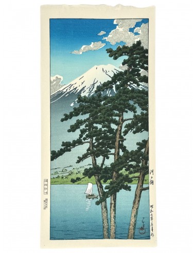 Estampe Japonaise d'Hasui Kawase | Mont Fuji et Lac Kawaguchi à prix réduit toute l'année