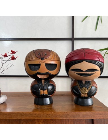 Kokeshi Créative Vintage | Couple Aïnu chez Cornerstreet bien 