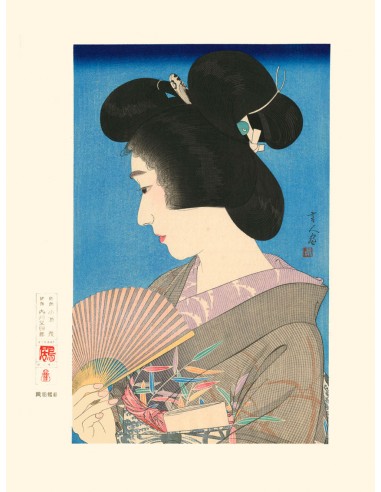 Geisha l'Eté de Kotondo Tori | Reproduction Fine Art hantent personnes