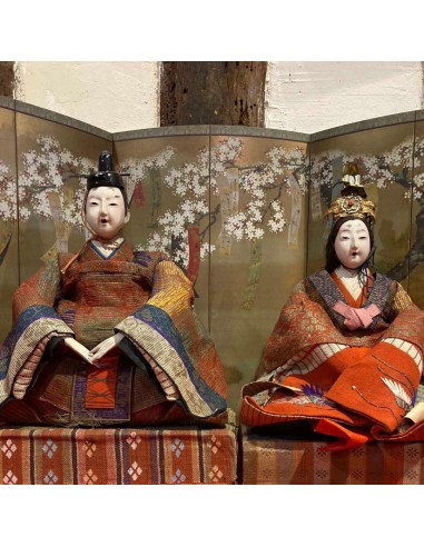 Poupée Japonaise Traditionnelle Hina Matsuri | Couple empereur et impératrice les ligaments