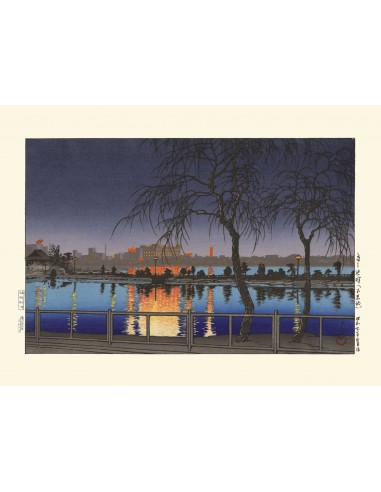 Nuit à Shinobazu de Hasui Kawase | Reproduction Fine Art outlet