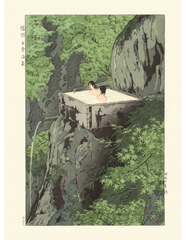 Onsen de Shinsu Shirahone de Kasamatsu Shiro | Reproduction Fine Art shop