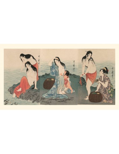 Les Pêcheuses d’Awabe de Utamaro | Reproduction Fine Art de l' environnement