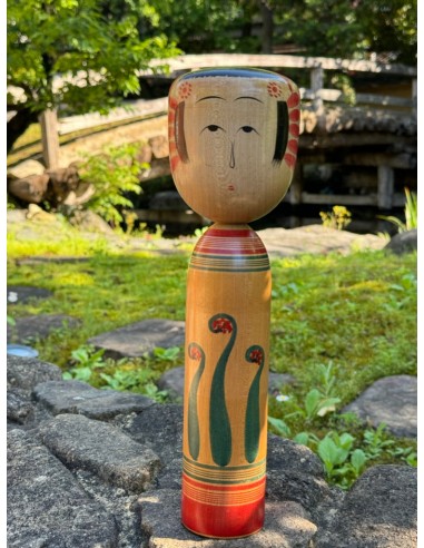 Kokeshi Traditionnelle Zao de Shizuo Ariji | Crosse végétale - Wasabe votre