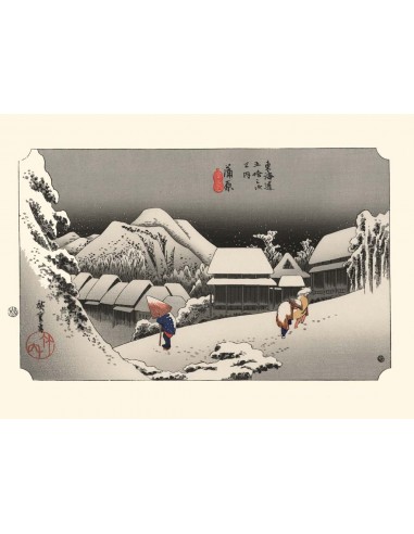 Neige à Kambara de Hiroshige | Reproduction Fine Art Comparez plus de prix