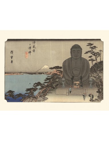 Grand Bouddha de Kamakura de Hiroshige | Reproduction Fine Art Le MVP de beaucoup