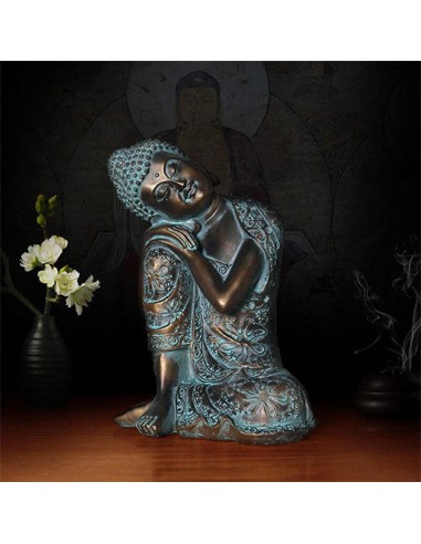 Statue Bouddha d'Intérieur avec Grande Divinité soldes