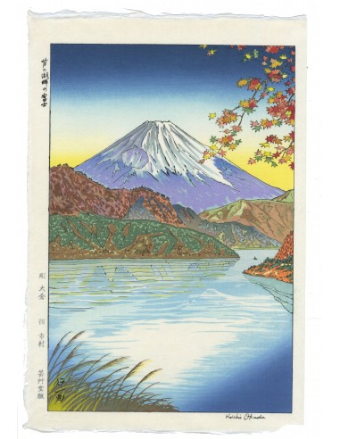 Estampe Japonaise de Okada Koichi | Mont Fuji vu du Lac Ashi Le MVP de beaucoup