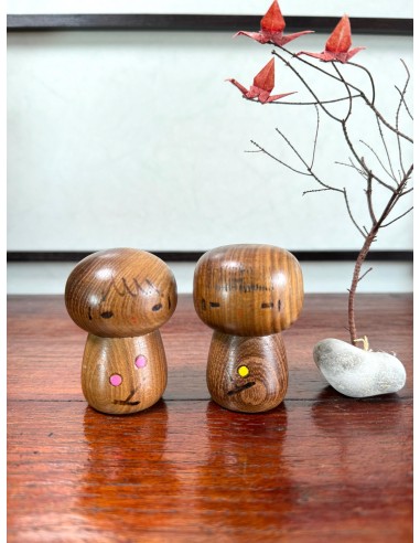 Couple Kokeshi Créative Vintage | Branche de Cerisier Par le système avancé 