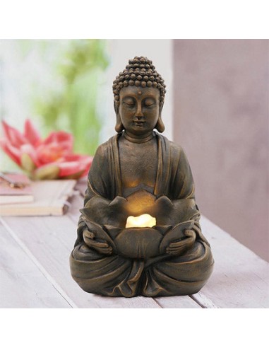 Statue Bouddha Assis pour Jardin pas chere