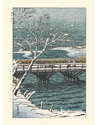 Tempête de neige à Echigo de Kasamatsu Shiro | Reproduction Fine Art l'achat 