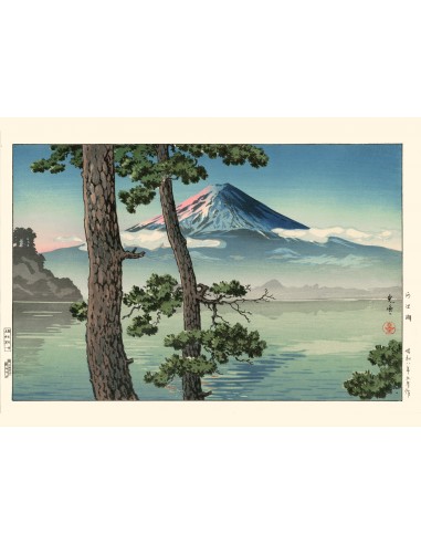 Le Mont Fuji vu du lac Kawaguchi de Koitsu | Reproduction Fine Art vente chaude votre 