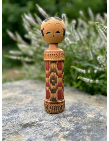 Kokeshi créative en tatami | Motif géométrique store