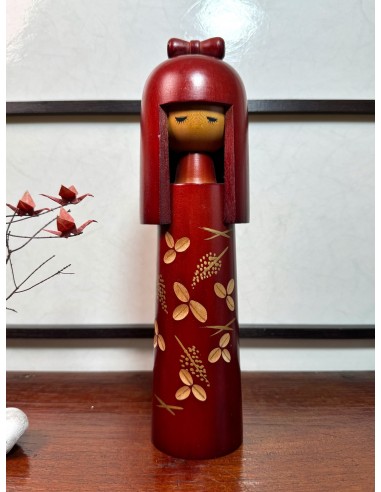 Kokeshi Créative Vintage de Miyashita Hajime |  Fleurs gravées online