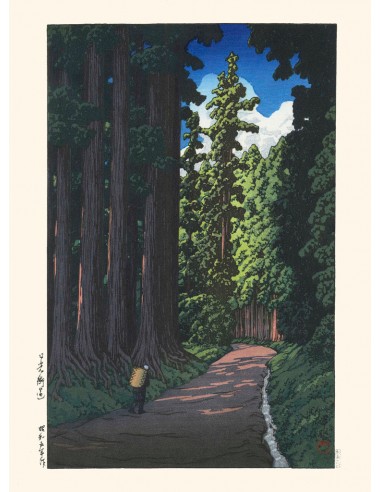 La Route de Nikko de Hasui Kawase | Reproduction Fine Art livraison gratuite