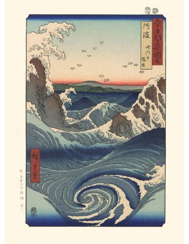 Le Tourbillon de Naruto à Awa de Hiroshige | Reproduction Fine Art Faites des économies