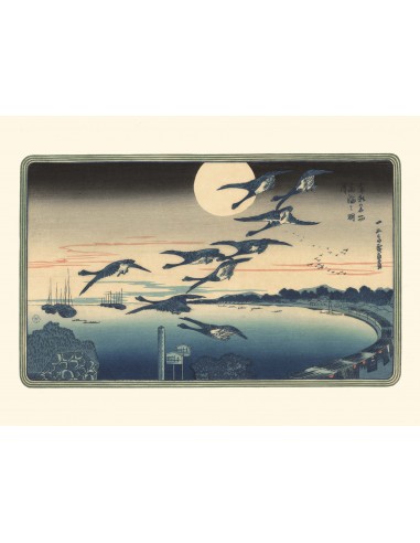 Pleine lune d'automne à Takanawa  de Hiroshige | Reproduction Fine Art 50-70% off 