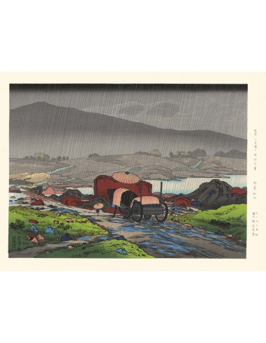 Pluie à Yakabei de Goyo Hashiguchi | Reproduction Fine Art shop