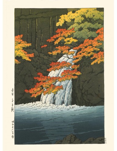 La Cascade de Senju de Hasui Kawase | Reproduction Fine Art commande en ligne