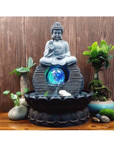 Fontaine Bouddha pour un Intérieur Zen Feng Shui pour bénéficier 