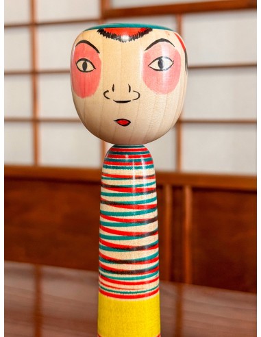 Kokeshi Traditionnelle de style Nakanozawa venant du Concours de National de Kokeshi Les êtres humains sont 