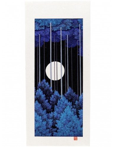 Estampe Japonaise de Teruhide Kato | Lune Bleue - Aotsuki store